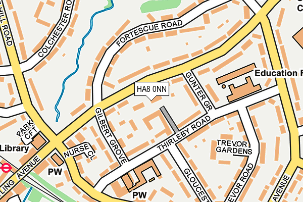 HA8 0NN map - OS OpenMap – Local (Ordnance Survey)