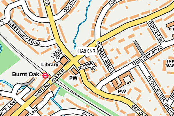 HA8 0NR map - OS OpenMap – Local (Ordnance Survey)