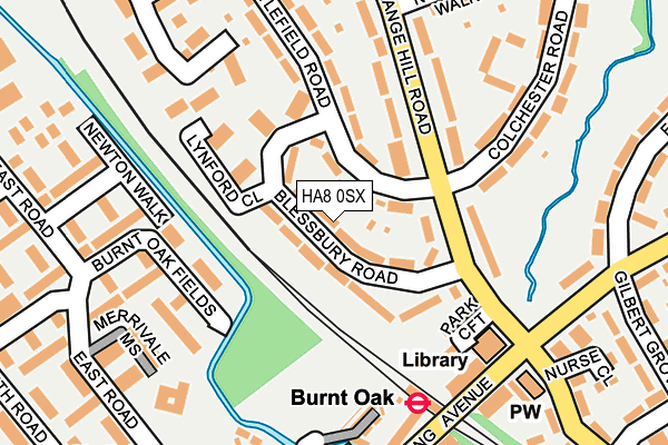 HA8 0SX map - OS OpenMap – Local (Ordnance Survey)