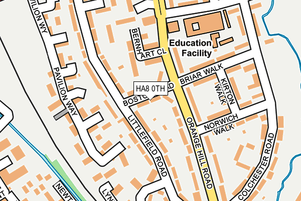 HA8 0TH map - OS OpenMap – Local (Ordnance Survey)