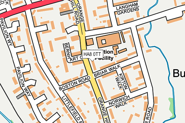 HA8 0TT map - OS OpenMap – Local (Ordnance Survey)