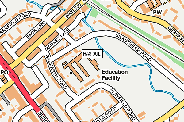 HA8 0UL map - OS OpenMap – Local (Ordnance Survey)