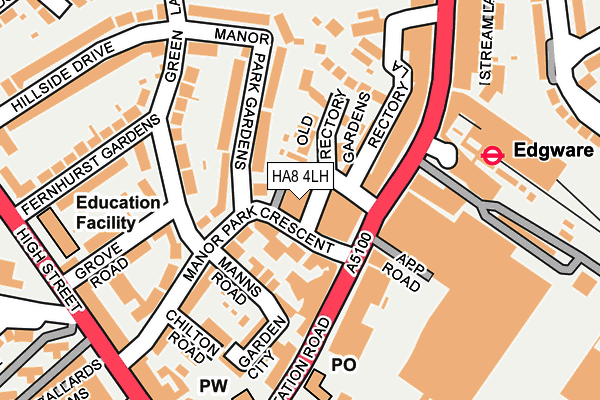 HA8 4LH map - OS OpenMap – Local (Ordnance Survey)