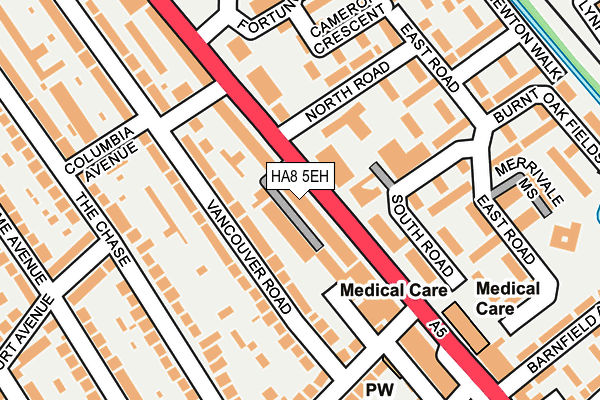 Map of DEJA BRU LIMITED at local scale