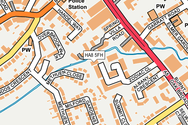 HA8 5FH map - OS OpenMap – Local (Ordnance Survey)