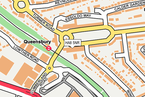 HA8 5NR map - OS OpenMap – Local (Ordnance Survey)