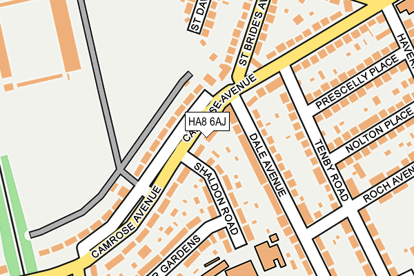 HA8 6AJ map - OS OpenMap – Local (Ordnance Survey)