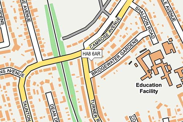HA8 6AR map - OS OpenMap – Local (Ordnance Survey)