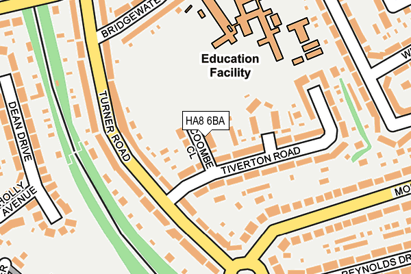 HA8 6BA map - OS OpenMap – Local (Ordnance Survey)