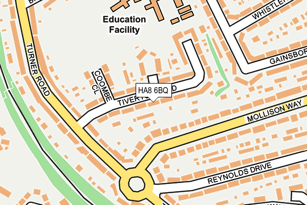 HA8 6BQ map - OS OpenMap – Local (Ordnance Survey)