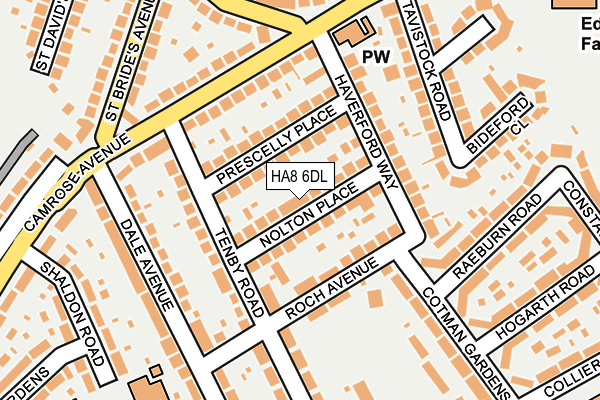 HA8 6DL map - OS OpenMap – Local (Ordnance Survey)