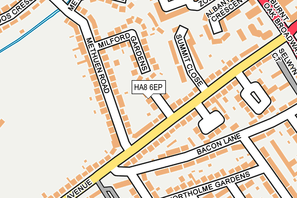 HA8 6EP map - OS OpenMap – Local (Ordnance Survey)