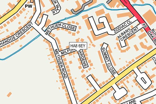 HA8 6EY map - OS OpenMap – Local (Ordnance Survey)