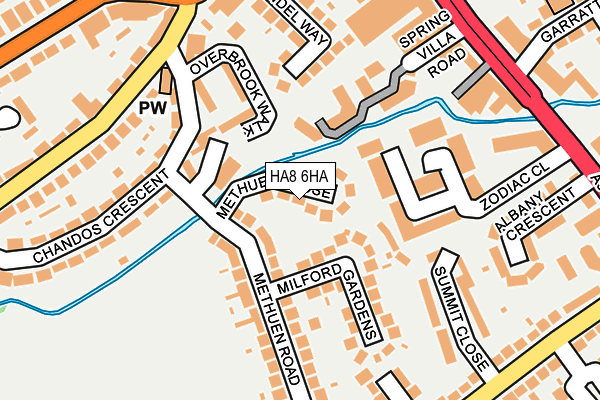 HA8 6HA map - OS OpenMap – Local (Ordnance Survey)