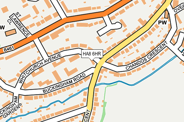 HA8 6HR map - OS OpenMap – Local (Ordnance Survey)