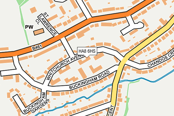 HA8 6HS map - OS OpenMap – Local (Ordnance Survey)