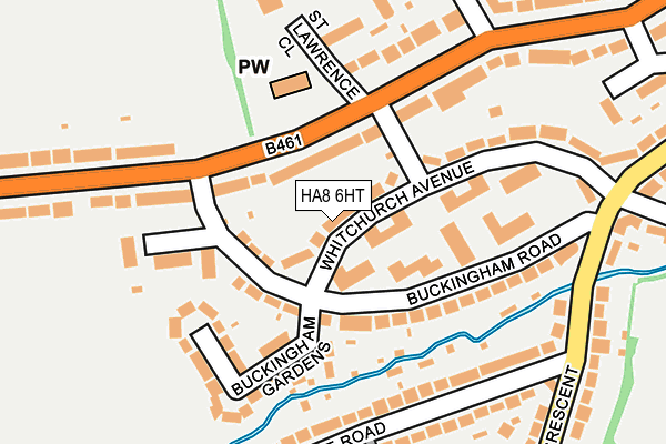 HA8 6HT map - OS OpenMap – Local (Ordnance Survey)