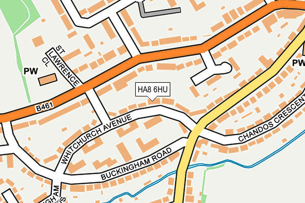 HA8 6HU map - OS OpenMap – Local (Ordnance Survey)