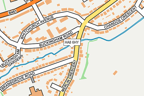 HA8 6HY map - OS OpenMap – Local (Ordnance Survey)