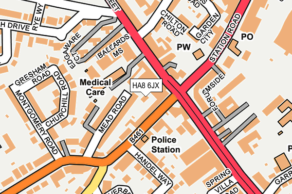 HA8 6JX map - OS OpenMap – Local (Ordnance Survey)