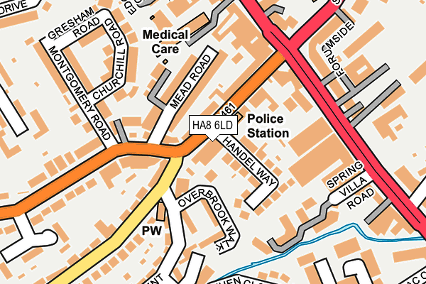 HA8 6LD map - OS OpenMap – Local (Ordnance Survey)