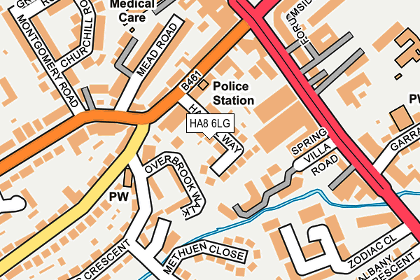 HA8 6LG map - OS OpenMap – Local (Ordnance Survey)