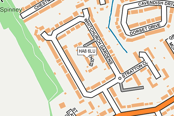 HA8 6LU map - OS OpenMap – Local (Ordnance Survey)