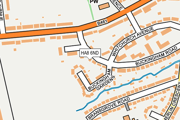 HA8 6ND map - OS OpenMap – Local (Ordnance Survey)