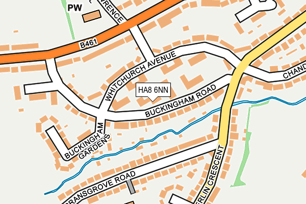 HA8 6NN map - OS OpenMap – Local (Ordnance Survey)