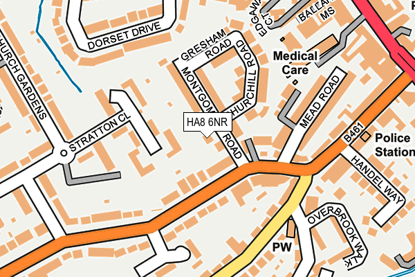 HA8 6NR map - OS OpenMap – Local (Ordnance Survey)