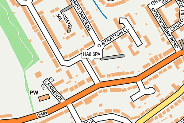 HA8 6PA map - OS OpenMap – Local (Ordnance Survey)
