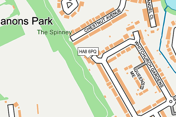 HA8 6PQ map - OS OpenMap – Local (Ordnance Survey)