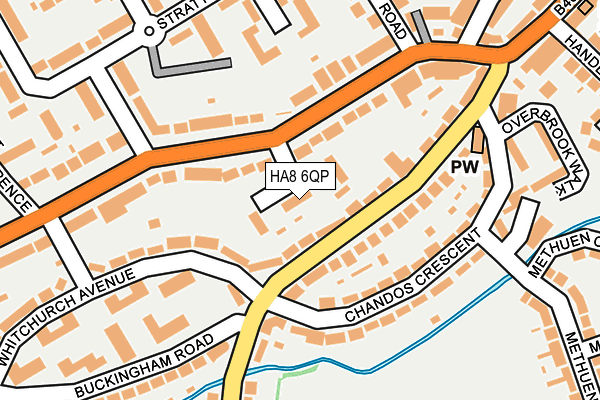 HA8 6QP map - OS OpenMap – Local (Ordnance Survey)