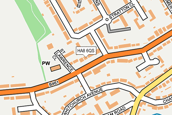 HA8 6QS map - OS OpenMap – Local (Ordnance Survey)