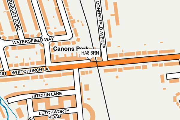 HA8 6RN map - OS OpenMap – Local (Ordnance Survey)