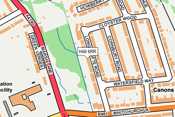 HA8 6RR map - OS OpenMap – Local (Ordnance Survey)