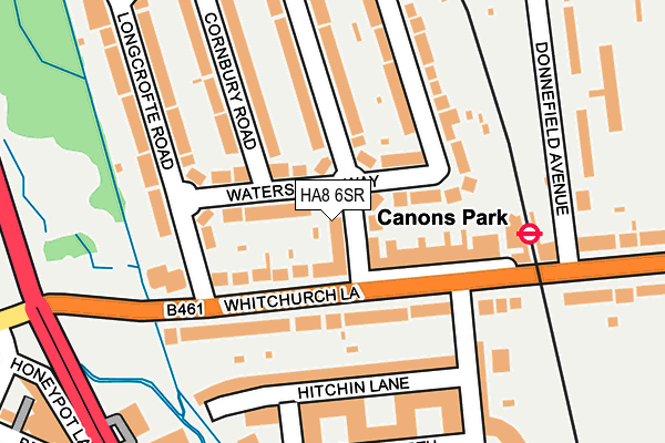 HA8 6SR map - OS OpenMap – Local (Ordnance Survey)