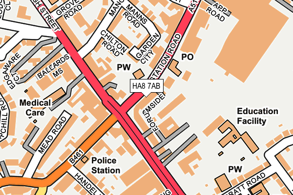 Map of ADELWEISS LTD at local scale