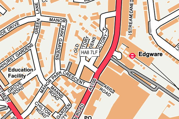 HA8 7LF map - OS OpenMap – Local (Ordnance Survey)