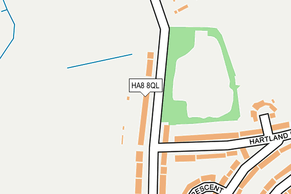 HA8 8QL map - OS OpenMap – Local (Ordnance Survey)