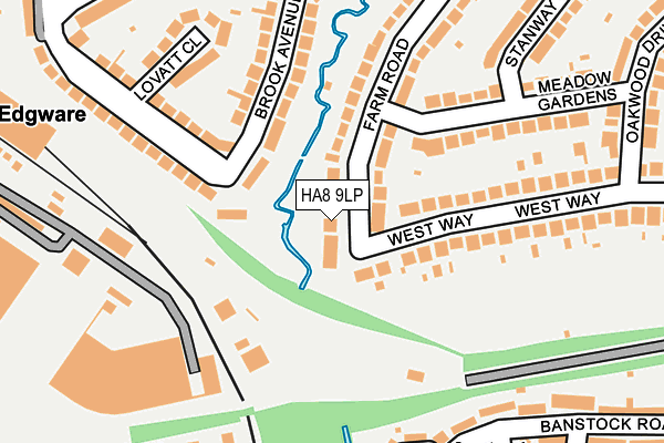 HA8 9LP map - OS OpenMap – Local (Ordnance Survey)
