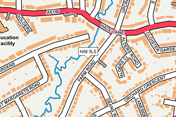 HA8 9LS map - OS OpenMap – Local (Ordnance Survey)