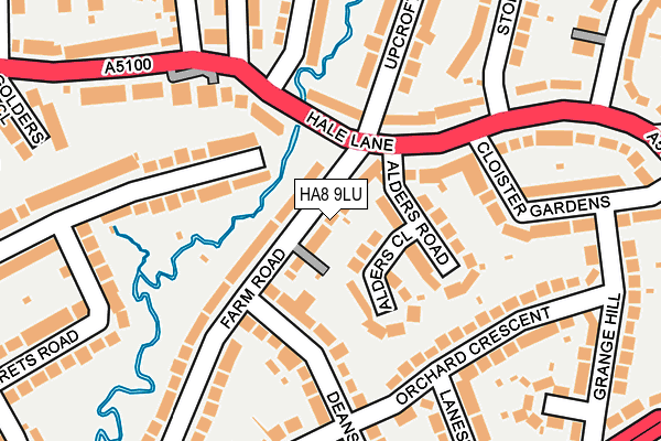 HA8 9LU map - OS OpenMap – Local (Ordnance Survey)