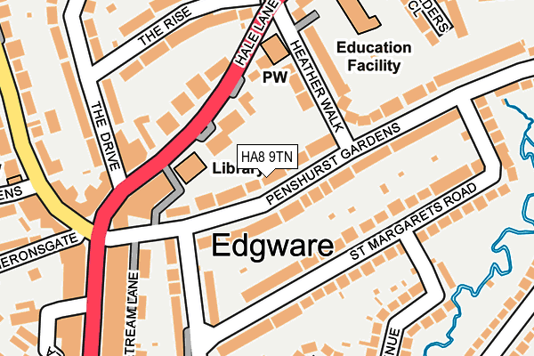 HA8 9TN map - OS OpenMap – Local (Ordnance Survey)