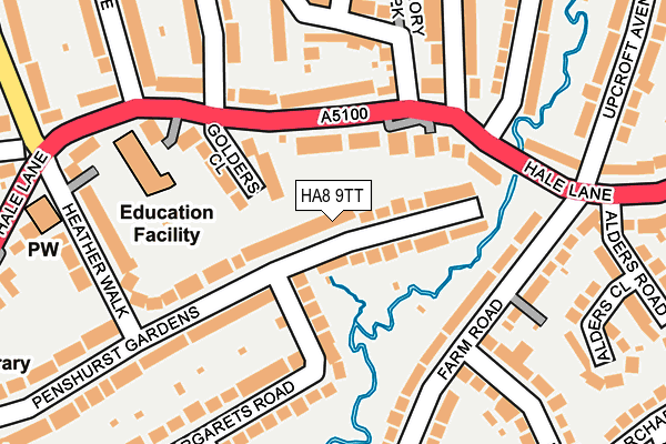 HA8 9TT map - OS OpenMap – Local (Ordnance Survey)