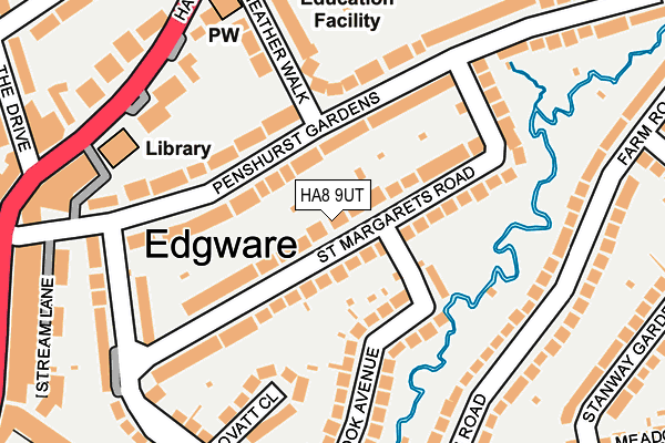 HA8 9UT map - OS OpenMap – Local (Ordnance Survey)