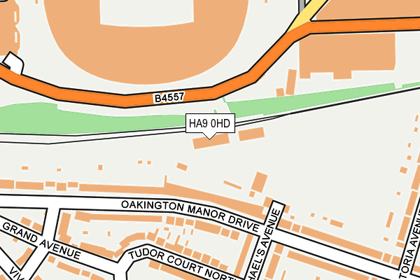 HA9 0HD map - OS OpenMap – Local (Ordnance Survey)