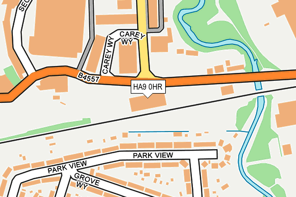 HA9 0HR map - OS OpenMap – Local (Ordnance Survey)
