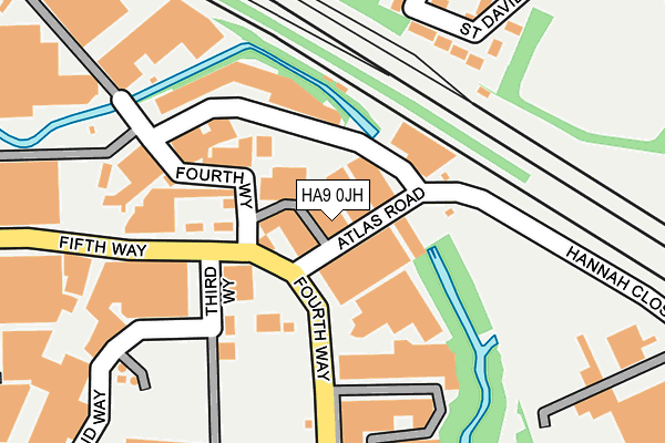 HA9 0JH map - OS OpenMap – Local (Ordnance Survey)