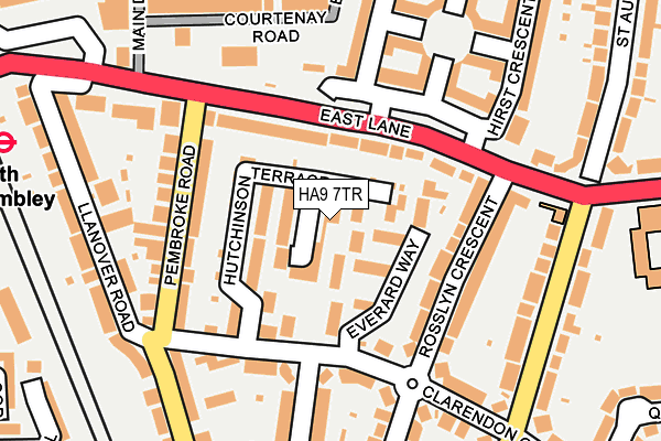 HA9 7TR map - OS OpenMap – Local (Ordnance Survey)